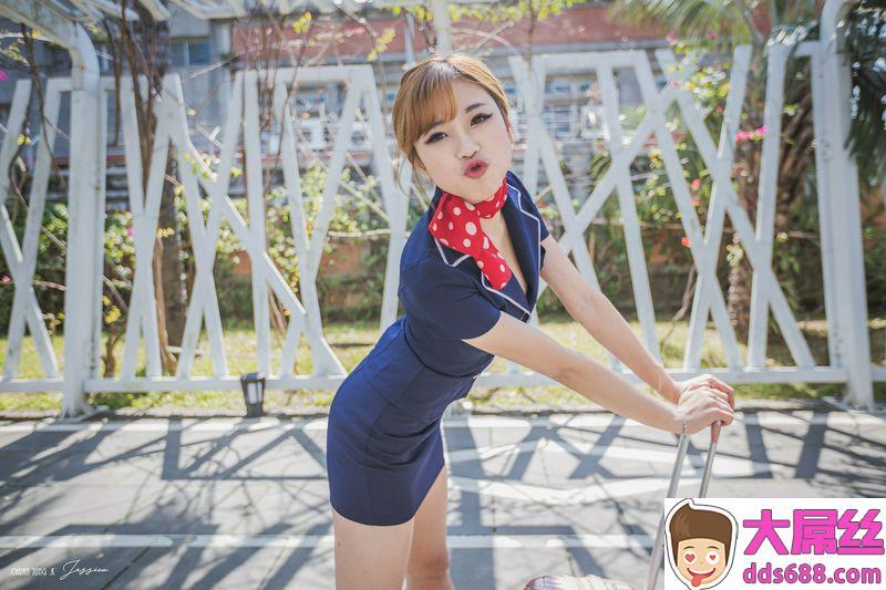 Model写真系列卡卡儿空姐制服高跟美腿